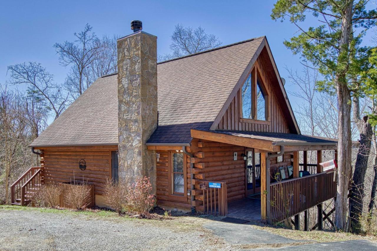 סביירוויל Serenity, A Rustic Log Cabin Retreat מראה חיצוני תמונה