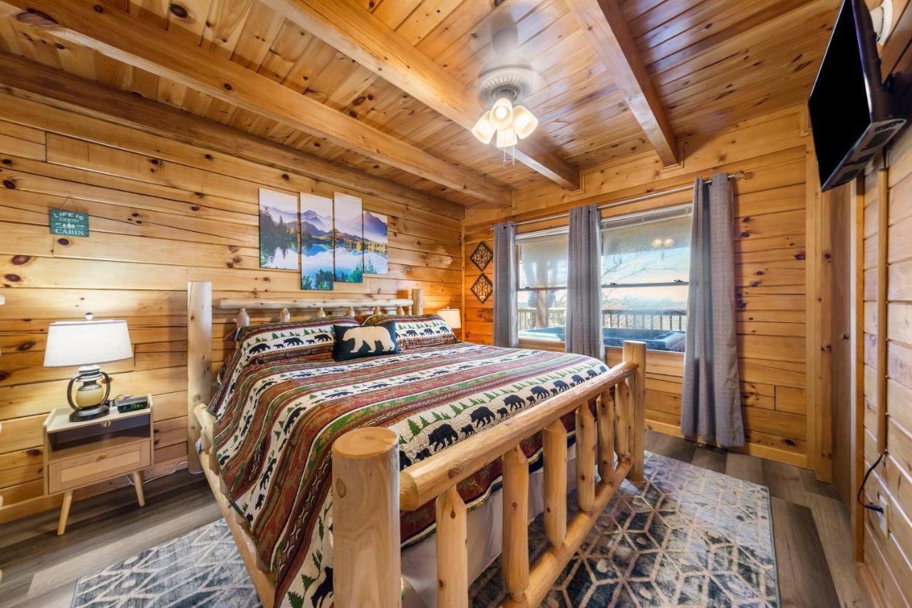 סביירוויל Serenity, A Rustic Log Cabin Retreat מראה חיצוני תמונה