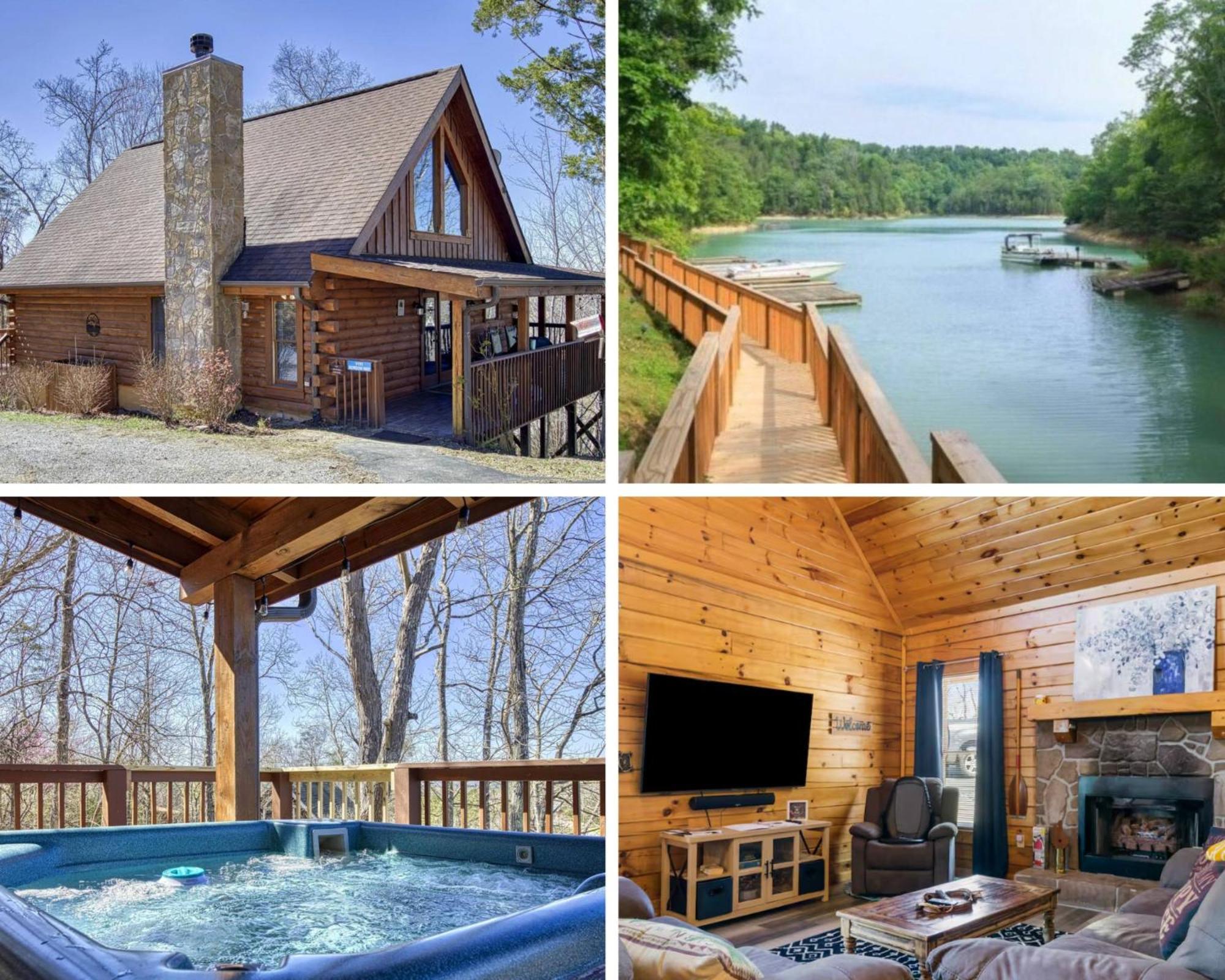 סביירוויל Serenity, A Rustic Log Cabin Retreat מראה חיצוני תמונה